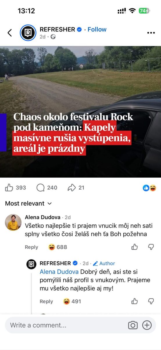 Festival Rock pod Kameňom: Chaos, zrušené koncerty, prázdny areál a komická výmena komentárov na FB.