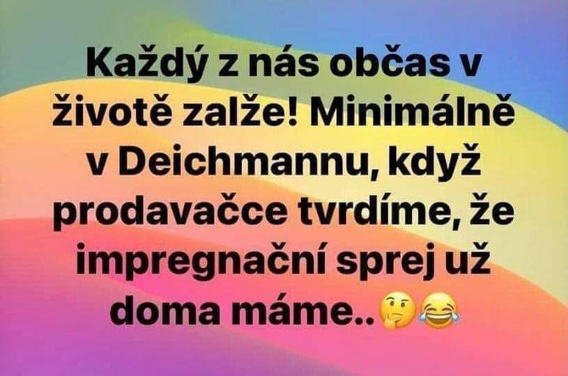 Text o bežnej lži pri nákupe v obchode s obuvou, kde tvrdíme, že impregnačný sprej už doma máme.
