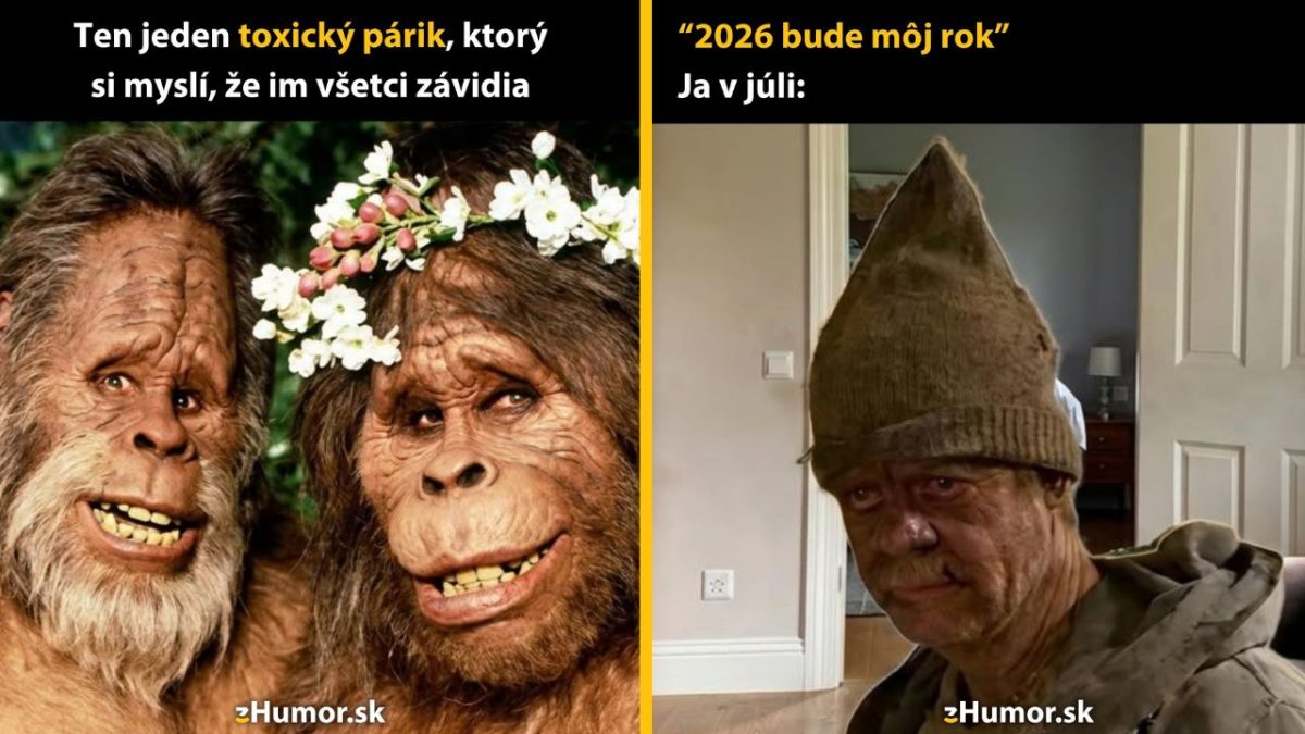 Dvojica opíc s kvetinami a muž s klobúkom. Príspevok na tému kontrastného vnímania vzťahov a cieľov.