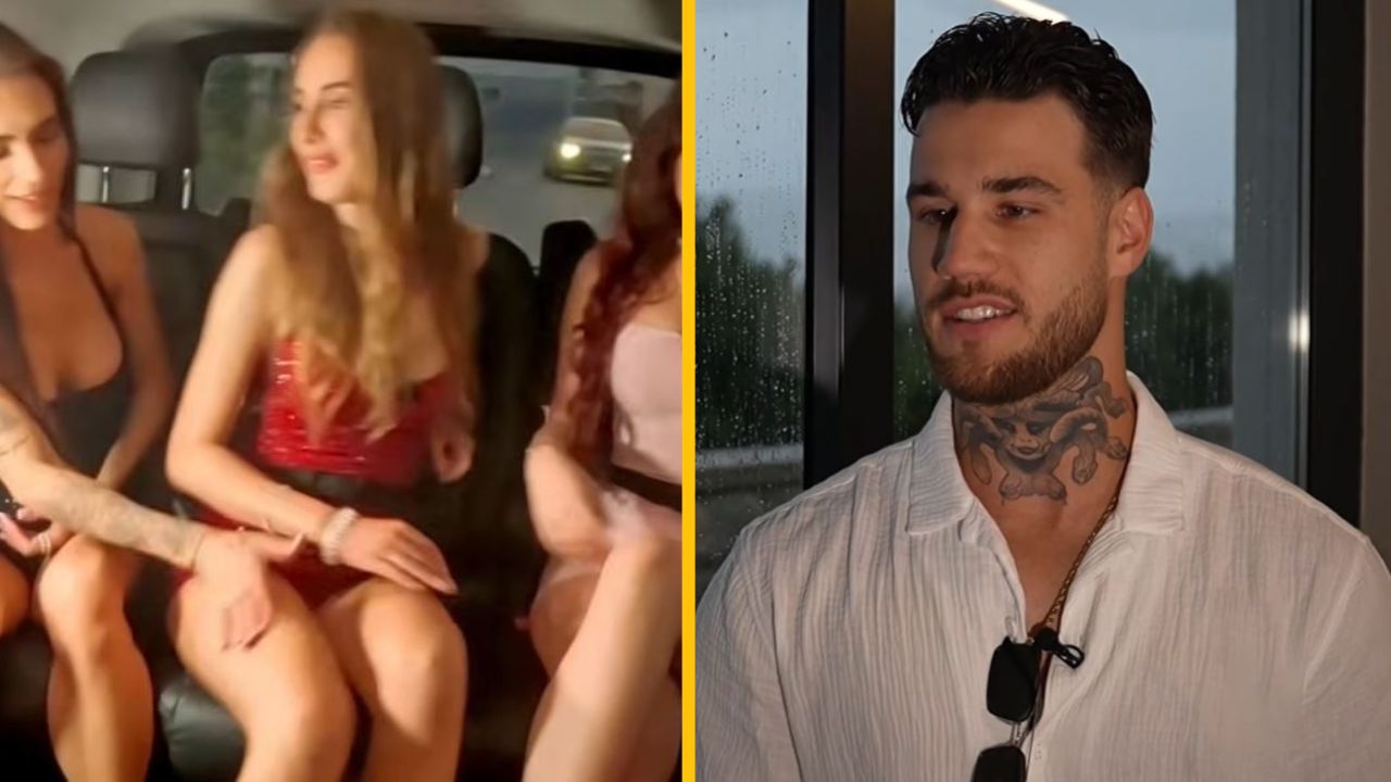 Nie som si istý, kto je na obrázku. Popis: Skupina ľudí v interiéri, jeden muž sediaci vedľa skupiny žien.