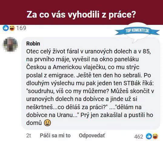 Príbeh o vyhodení z práce: Vesel vlajky na Prvého mája. Humor a spomienka na ťažkú éru v Československu.