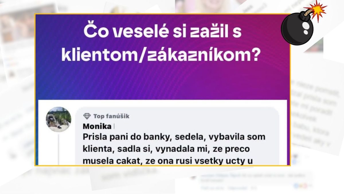 Čo vtipné si zažil s klientom? Zábavný príbeh z banky, kde klientka kritizuje čakaciu dobu napriek vybaveniu.