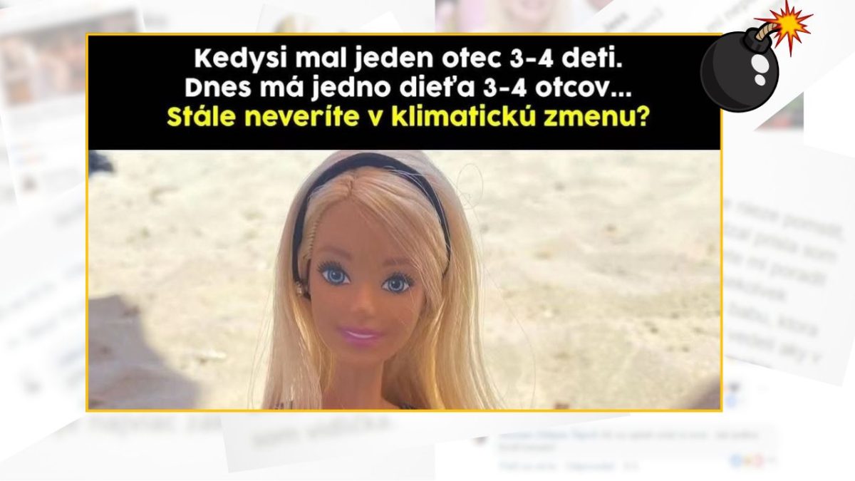 Bábika s textom o klimatickej zmene: Dnes má jedno dieťa 3-4 otcov, stále neveríte v klimatickú zmenu?