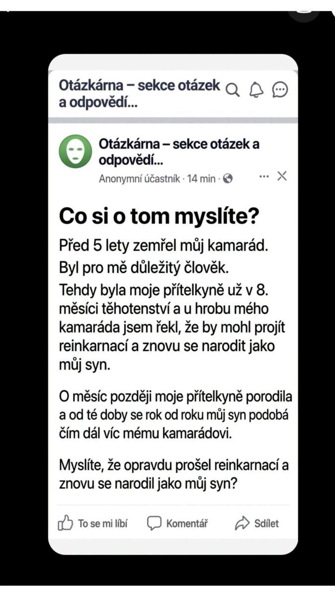 Diskusia o reinkarnácii: Príbeh otca, ktorého syn sa čoraz viac podobá na jeho zosnulého kamaráta. Čo si o tom myslíte?