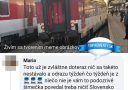 Meme o vlaku na Slovensku s popisom o svetovej inovácii v driftovaní vlakov.