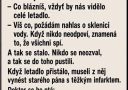 Vtip o cestujúcich v lietadle a sklenici vody, ktorý končí humorným zvratom.